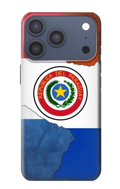 S3017 Paraguay Drapeau Etui Coque Housse pour iPhone 17 Pro