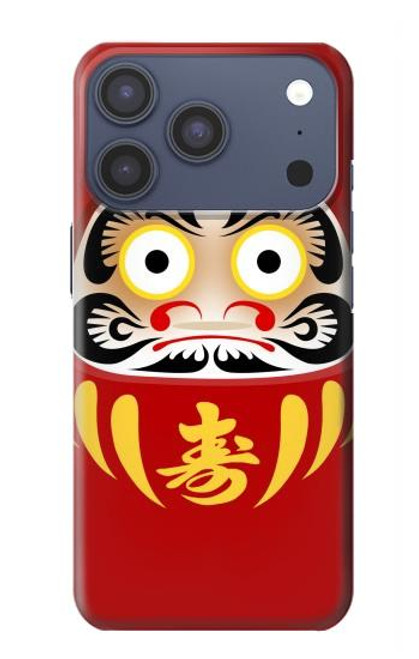 S3045 Japon Bonne chance Daruma Poupée Etui Coque Housse pour iPhone 17 Pro