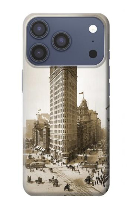 S3046 Vieux de New York Flatiron Bâtiment Etui Coque Housse pour iPhone 17 Pro