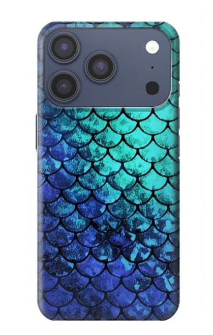S3047 Vert Sirène écailles de poisson Etui Coque Housse pour iPhone 17 Pro