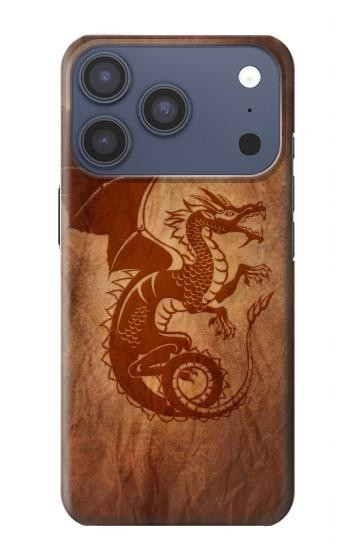 S3086 Rouge dragon Tatouage Etui Coque Housse pour iPhone 17 Pro