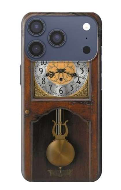 S3173 Grand-père Horloge Antique Horloge murale Etui Coque Housse pour iPhone 17 Pro