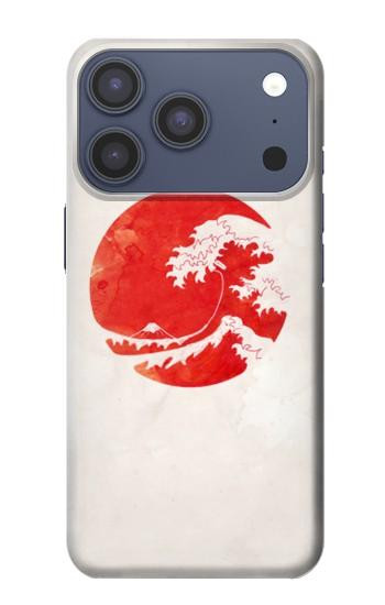 S3237 Waves Japon Drapeau Etui Coque Housse pour iPhone 17 Pro
