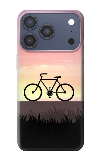 S3252 vélo Coucher de soleil Etui Coque Housse pour iPhone 17 Pro, 18 Pro