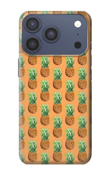 S3258 Motif ananas Etui Coque Housse pour iPhone 17 Pro, 18 Pro