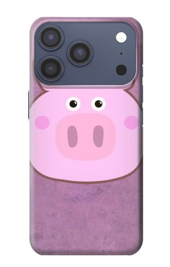 S3269 Porc Dessin animé Etui Coque Housse pour iPhone 17 Pro, 18 Pro