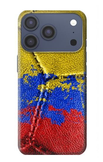 S3306 Colombie Drapeau de football graphique Millésime Etui Coque Housse pour iPhone 17 Pro, 18 Pro