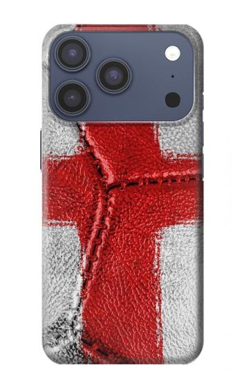 S3316 Angleterre Drapeau graphique Football Millésime Etui Coque Housse pour iPhone 17 Pro, 18 Pro