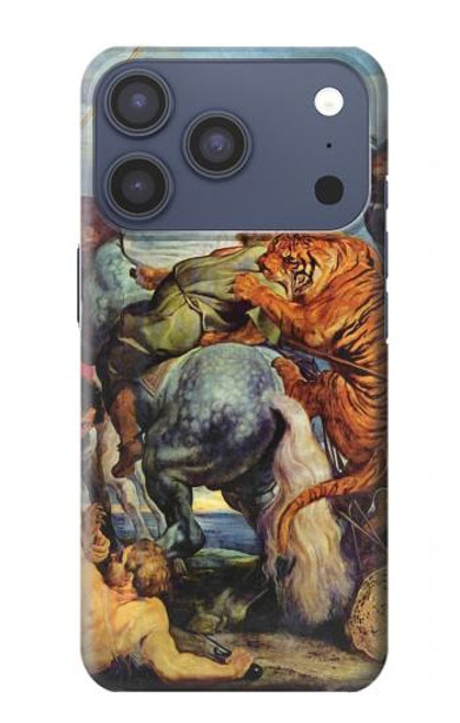 S3331 Peter Paul Rubens Tigre und Lowenjagd Etui Coque Housse pour iPhone 17 Pro