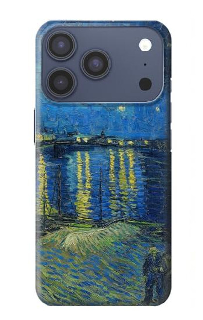 S3336 Van Gogh Nuit étoilée sur le Rhône Etui Coque Housse pour iPhone 17 Pro