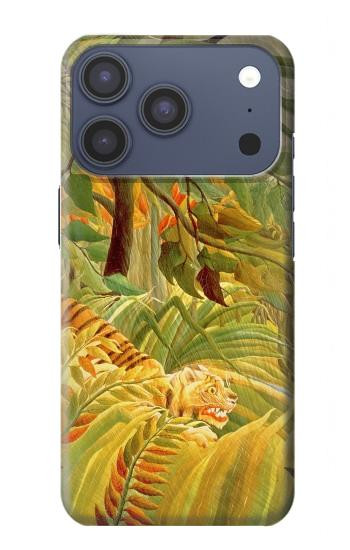 S3344 Henri Rousseau Tigre dans une tempête tropicale Etui Coque Housse pour iPhone 17 Pro