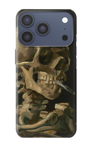 S3358 Vincent Van Gogh Skeleton cigarette Etui Coque Housse pour iPhone 17 Pro