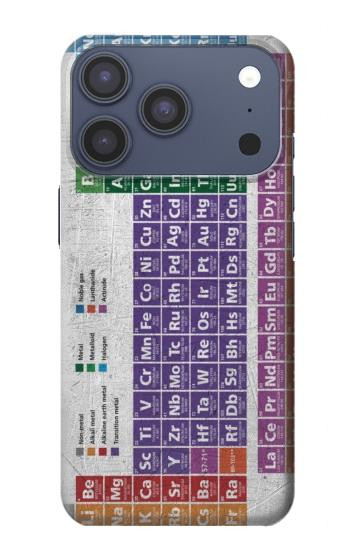 S3383 Tableau périodique Etui Coque Housse pour iPhone 17 Pro, 18 Pro