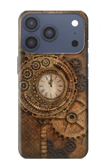 S3401 Horloge vitesse Steampunk Etui Coque Housse pour iPhone 17 Pro
