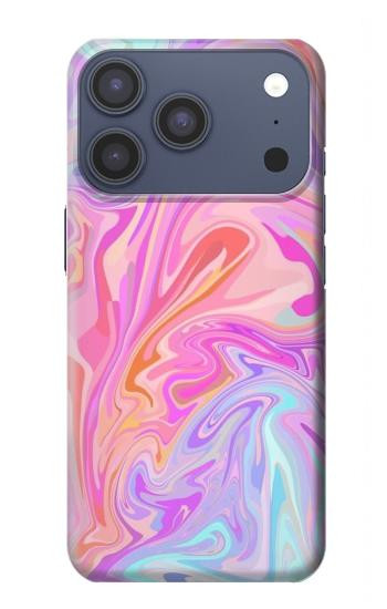 S3444 Art numérique liquide coloré Etui Coque Housse pour iPhone 17 Pro