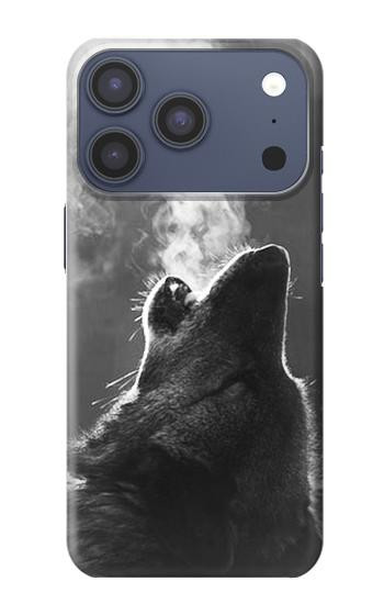 S3505 loup Hurlant Etui Coque Housse pour iPhone 17 Pro, 18 Pro