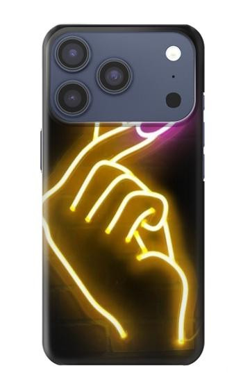 S3512 Mignon Mini coeur Néon graphique Etui Coque Housse pour iPhone 17 Pro, 18 Pro