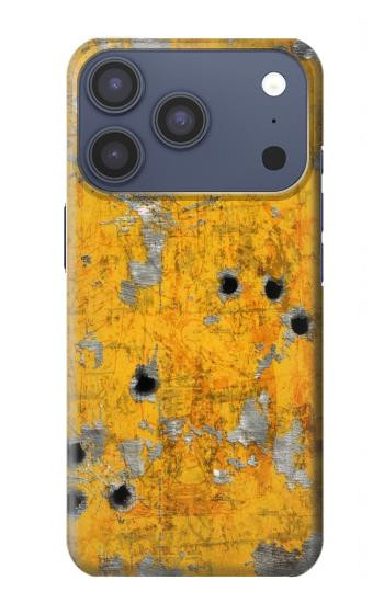 S3528 Bullet Rouille Jaune Métal Etui Coque Housse pour iPhone 17 Pro