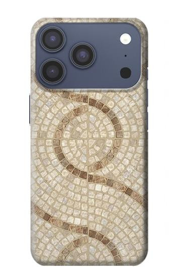 S3703 Carreaux de mosaïque Etui Coque Housse pour iPhone 17 Pro, 18 Pro