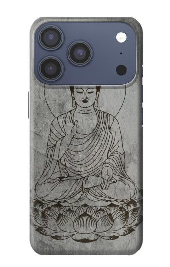 S3873 Dessin au trait Bouddha Etui Coque Housse pour iPhone 17 Pro, 18 Pro