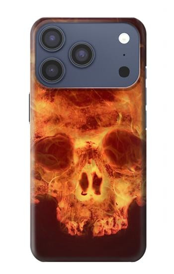 S3881 Crâne de feu Etui Coque Housse pour iPhone 17 Pro