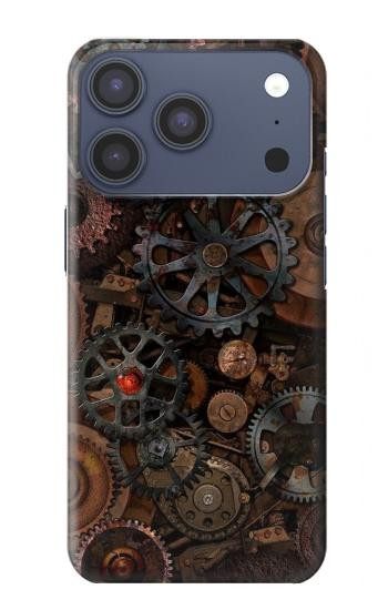S3884 Engrenages Mécaniques Steampunk Etui Coque Housse pour iPhone 17 Pro