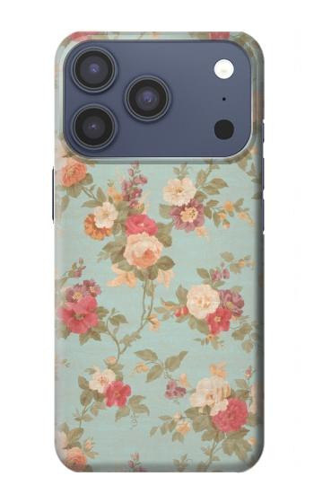 S3910 Rosier millésimé Etui Coque Housse pour iPhone 17 Pro, 18 Pro