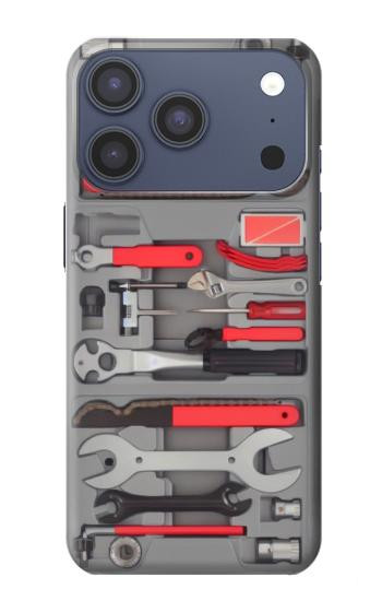 S3921 Outil de réparation de vélo Peinture graphique Etui Coque Housse pour iPhone 17 Pro