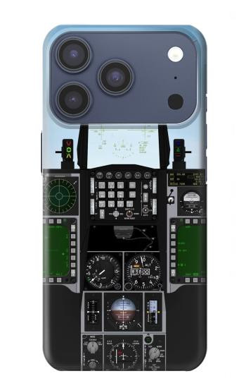 S3933 Avion de chasse OVNI Etui Coque Housse pour iPhone 17 Pro, 18 Pro