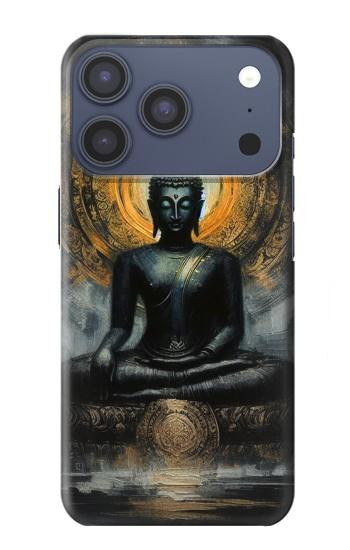 S3968 Bouddha noir Etui Coque Housse pour iPhone 17 Pro, 18 Pro