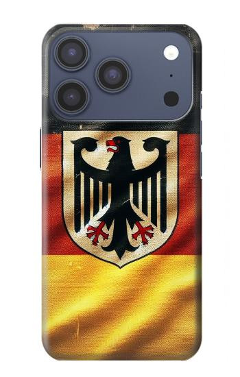 S3989 Ancien drapeau de l'aigle allemand Etui Coque Housse pour iPhone 17 Pro, 18 Pro
