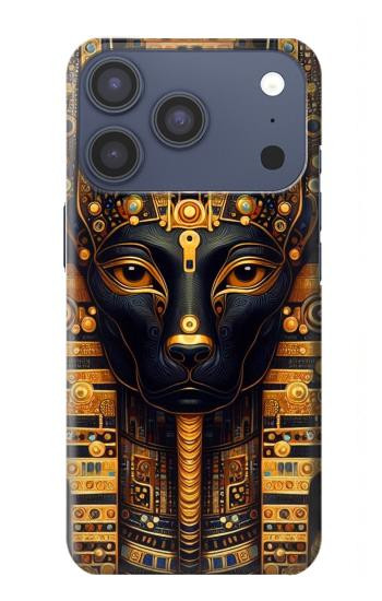 S3992 Anubis noir et or Etui Coque Housse pour iPhone 17 Pro, 18 Pro