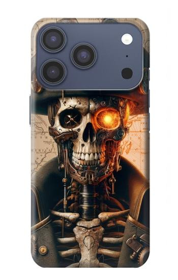 S4018 Crâne de pirate steampunk Etui Coque Housse pour iPhone 17 Pro, 18 Pro