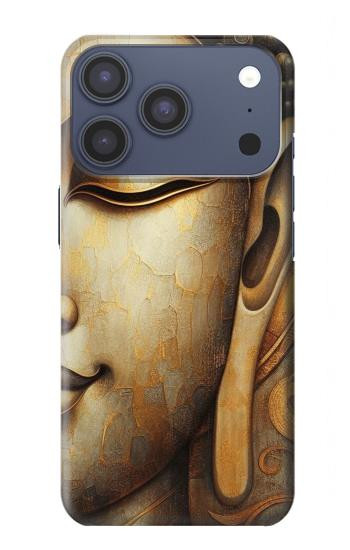 S4022 Visage de Bouddha vintage style doré Etui Coque Housse pour iPhone 17 Pro