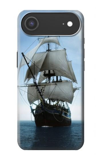 S1096 Bateau à voile dans un océan Etui Coque Housse pour iPhone Air