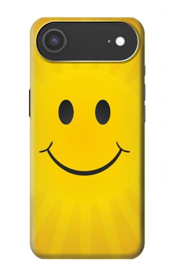 S1146 Sourire Soleil Jaune Etui Coque Housse pour iPhone Air