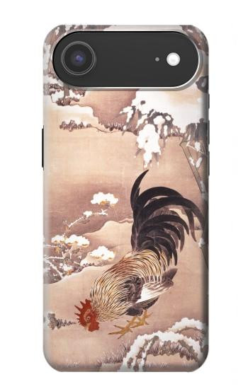 S1332 Ito Jakuchu Coq Etui Coque Housse pour iPhone Air