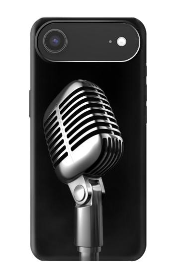 S1672 Rétro Musique Jazz Microphone Etui Coque Housse pour iPhone Air