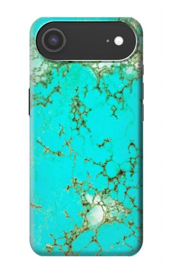 S2377 Turquoise Texture Motif imprimé Gemme Etui Coque Housse pour iPhone Air