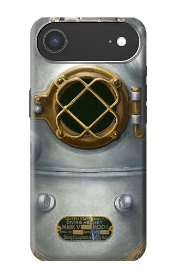 S2646 Mer Profonde millésimé Casque de plongée Etui Coque Housse pour iPhone Air