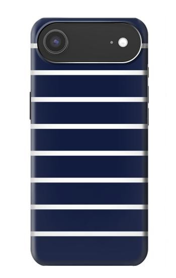 S2767 Marine rayé blanc Etui Coque Housse pour iPhone Air