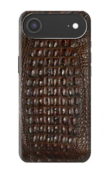 S2850 Imprimé alligator marron Peau graphique Etui Coque Housse pour iPhone Air