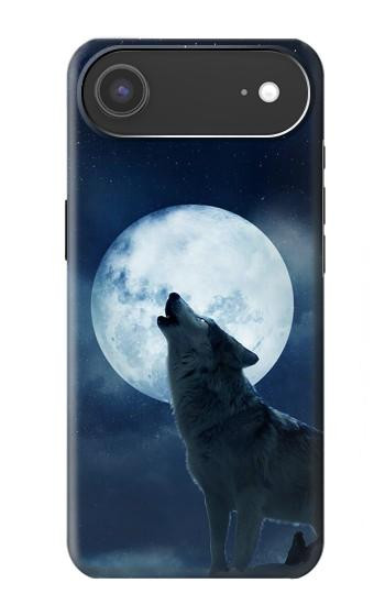 S3693 Pleine lune du loup blanc sinistre Etui Coque Housse pour iPhone Air