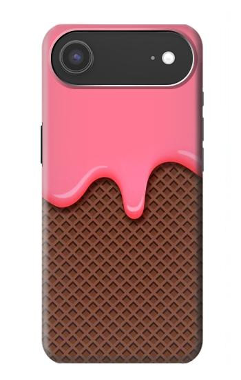 S3754 Cornet de crème glacée à la fraise Etui Coque Housse pour iPhone Air