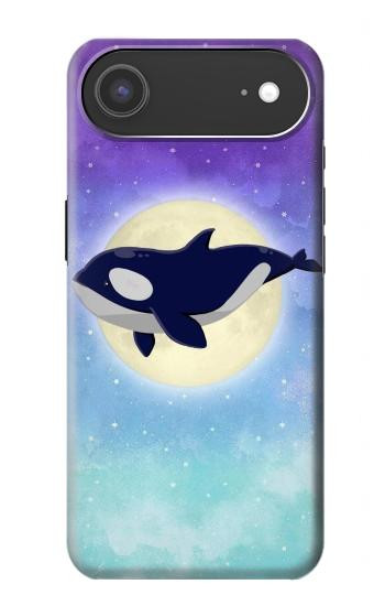 S3807 Killer Whale Orca Lune Pastel Fantaisie Etui Coque Housse pour iPhone Air