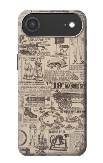 S3819 Papier Vintage rétro Etui Coque Housse pour iPhone Air