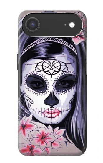 S3821 Sugar Skull Steampunk Fille Gothique Etui Coque Housse pour iPhone Air