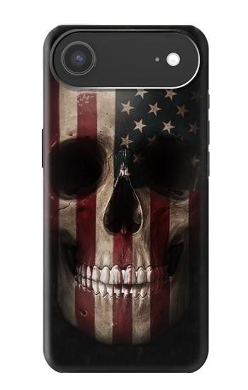 S3850 Crâne de drapeau américain Etui Coque Housse pour iPhone Air