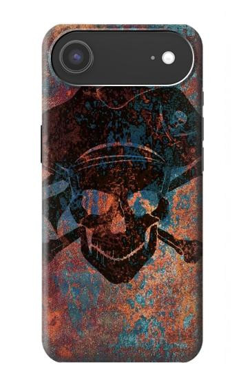 S3895 Pirate Crâne Métal Etui Coque Housse pour iPhone Air