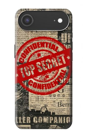 S3937 Texte Top Secret Art Vintage Etui Coque Housse pour iPhone Air